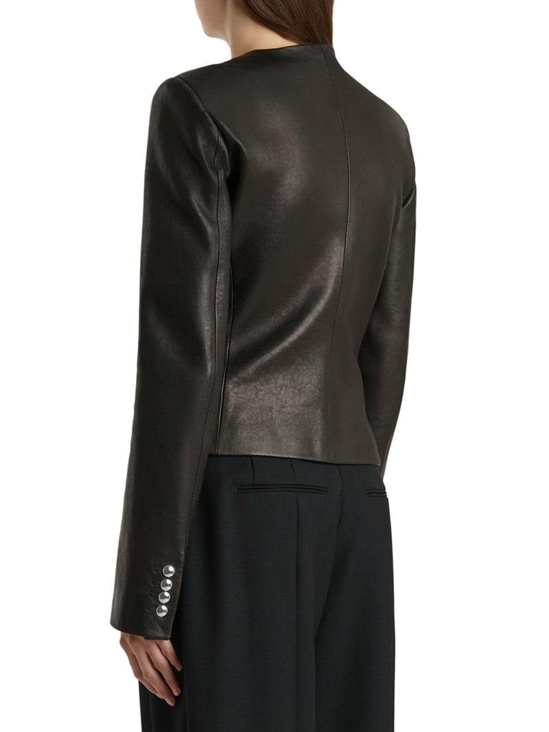 GIACCA PEPLO IN PELLE NARA