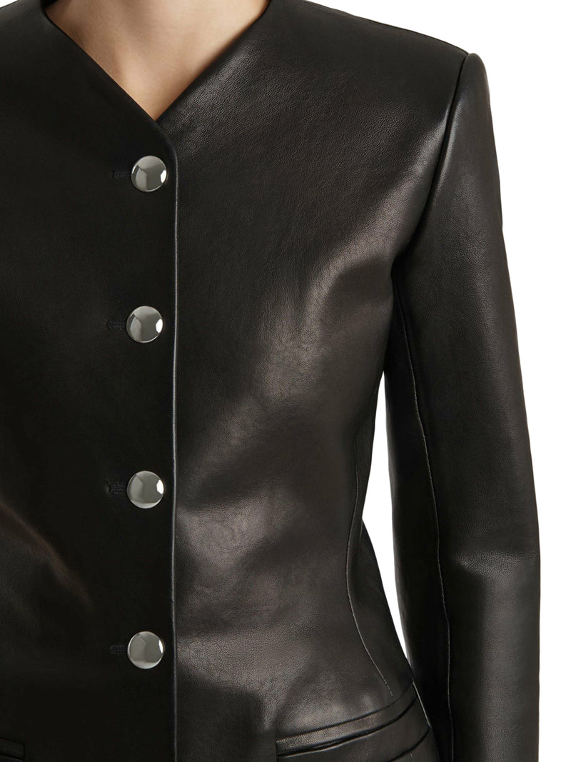 GIACCA PEPLO IN PELLE NARA