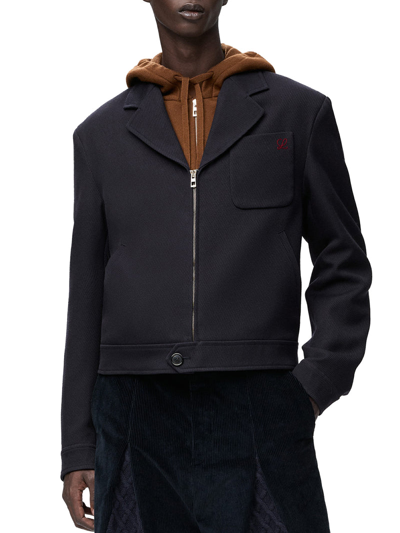 GIACCA CON ZIP IN LANA