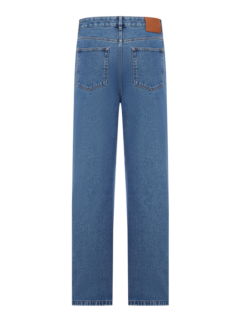 JEANS BAGGY ANAGRAM IN DENIM