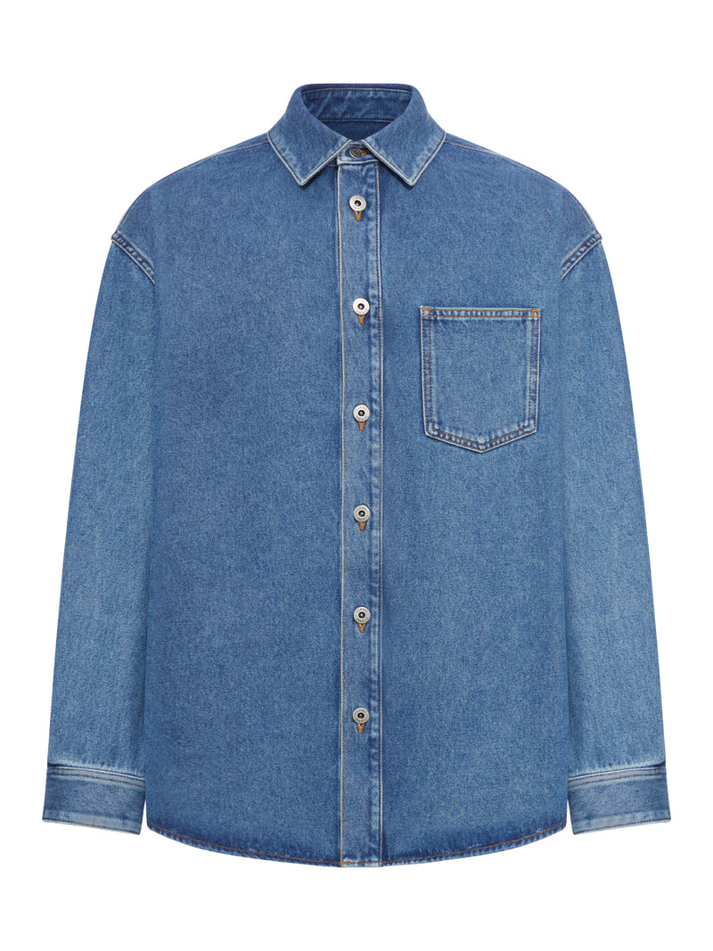 OVERSHIRT ANAGRAM IN DENIM