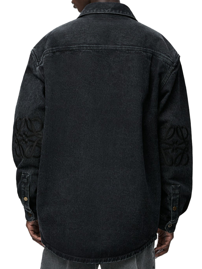 OVERSHIRT ANAGRAM IN DENIM