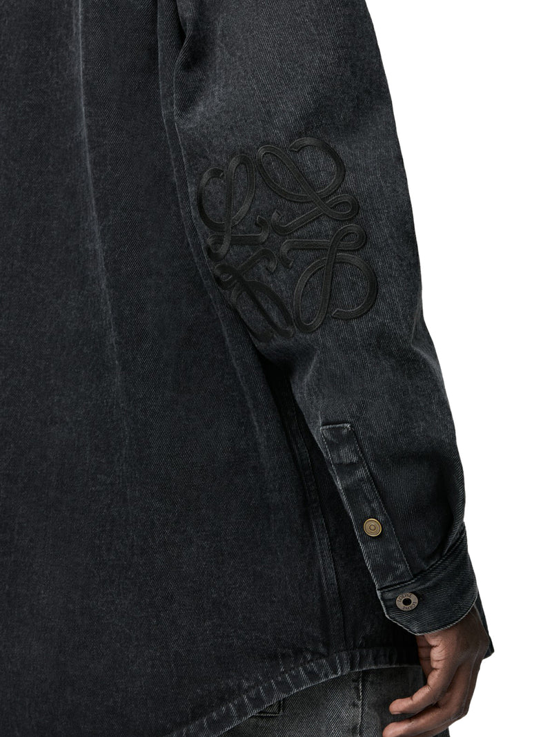 OVERSHIRT ANAGRAM IN DENIM