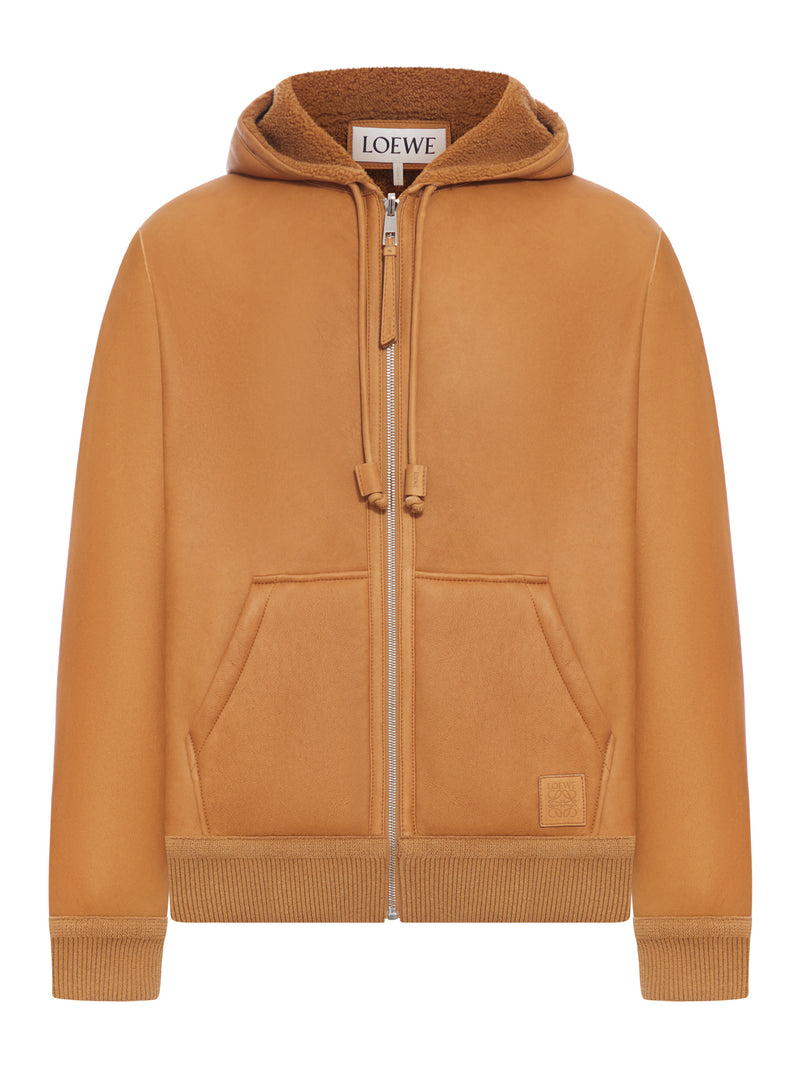 GIACCA IN SHEARLING CON CAPPUCCIO