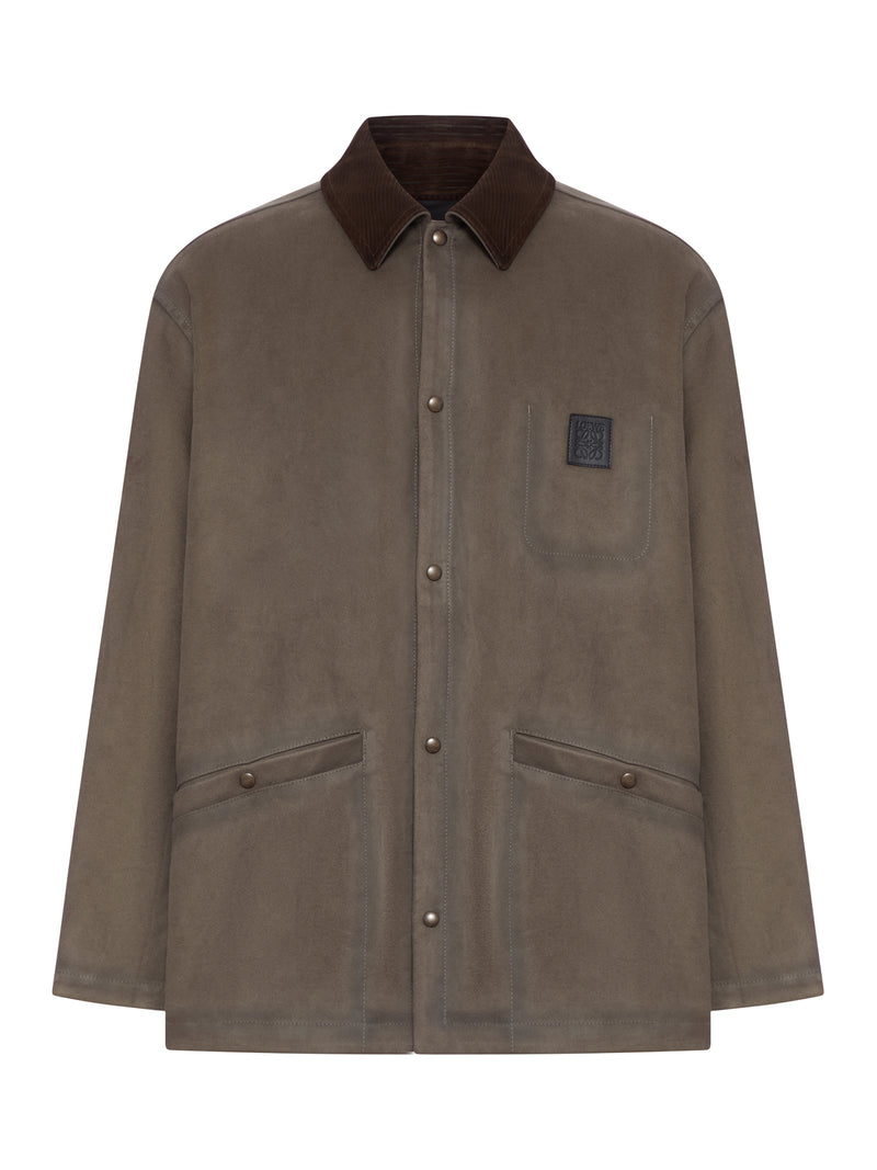 OVERSHIRT IN MISTO COTONE CON MOTIVO ANAGRAM