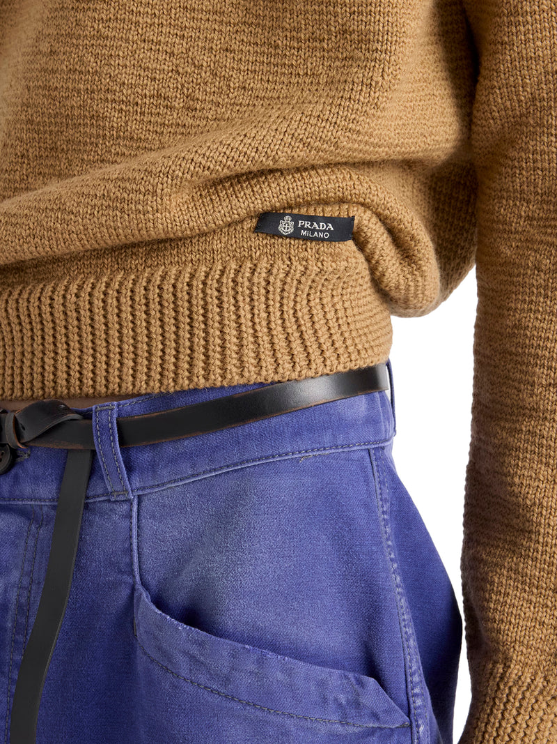 MAGLIONE GIROCOLLO IN LANA VERGINE