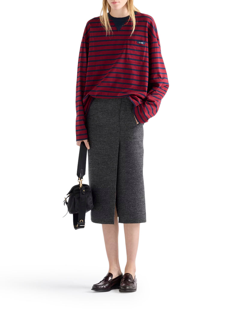 MAGLIONE A RIGHE IN COTONE