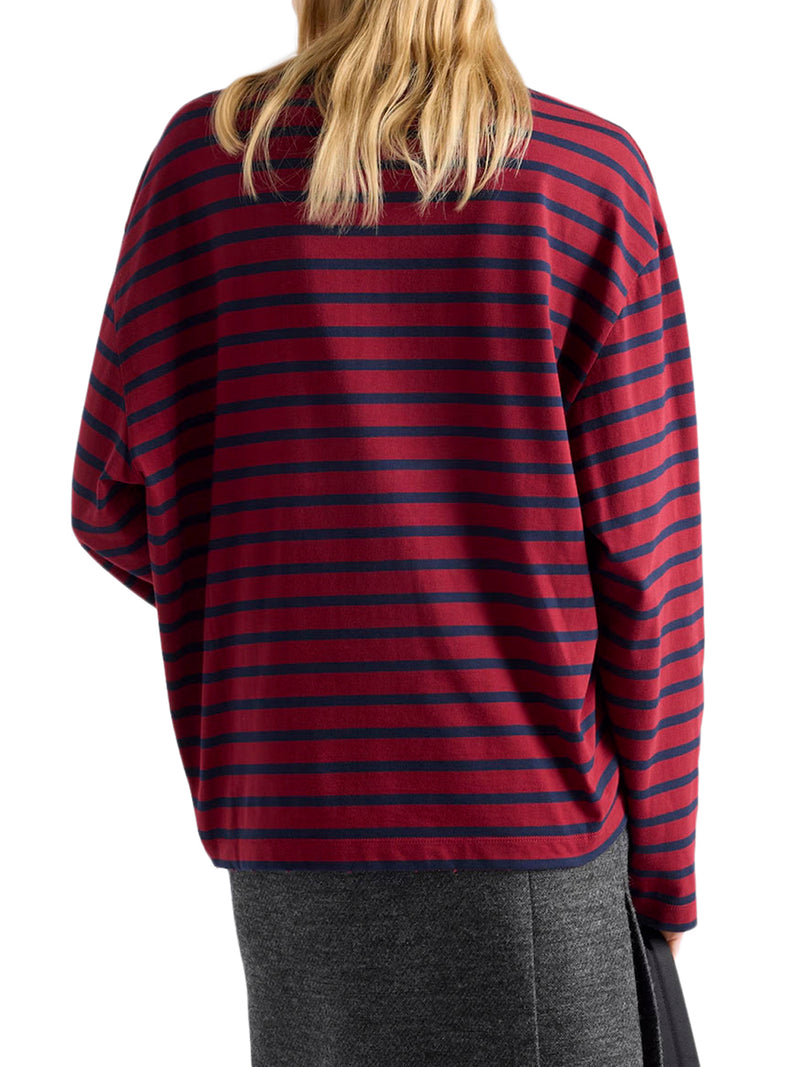 MAGLIONE A RIGHE IN COTONE