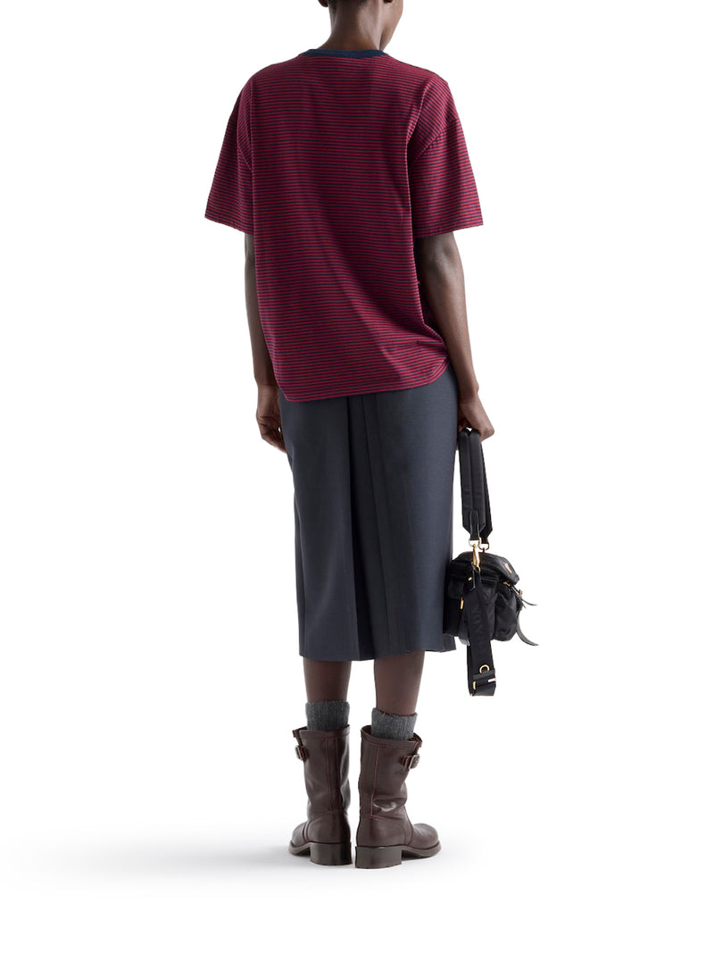 T-SHIRT A RIGHE IN JERSEY