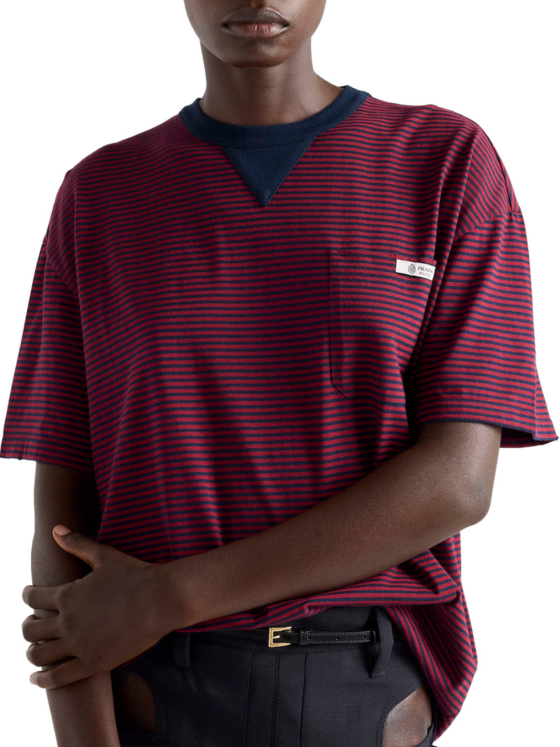T-SHIRT A RIGHE IN JERSEY