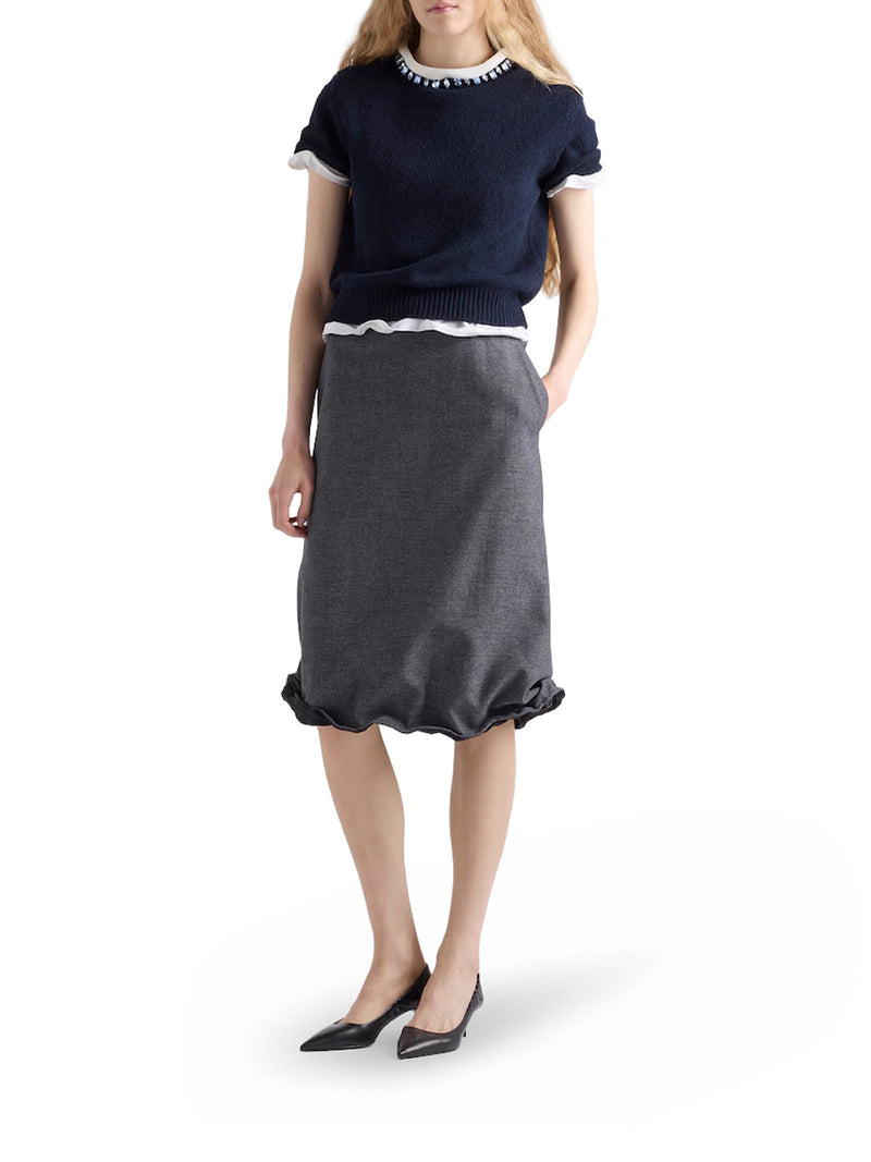 MAGLIA GIROCOLLO IN LANA E CASHMERE
