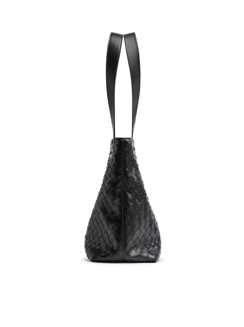 BORSA TOTE INTRECCIATO CON ZIP