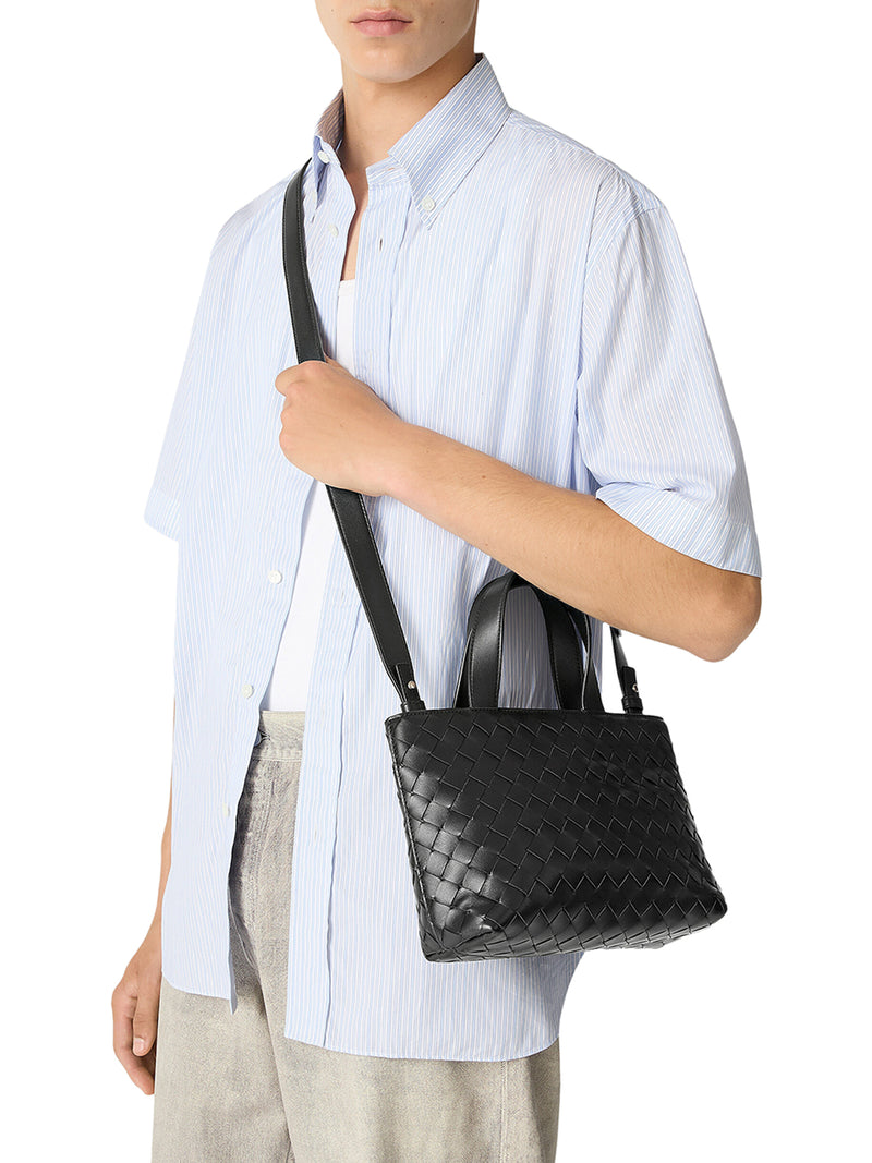 BORSA TOTE MINI INTRECCIATO CON ZIP