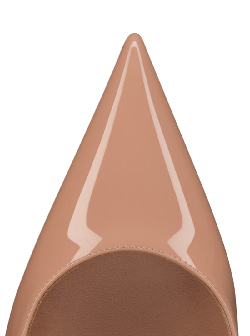 DÉCOLLETÉ MISS Z 100MM IN PELLE VERNICIATA BLUSH