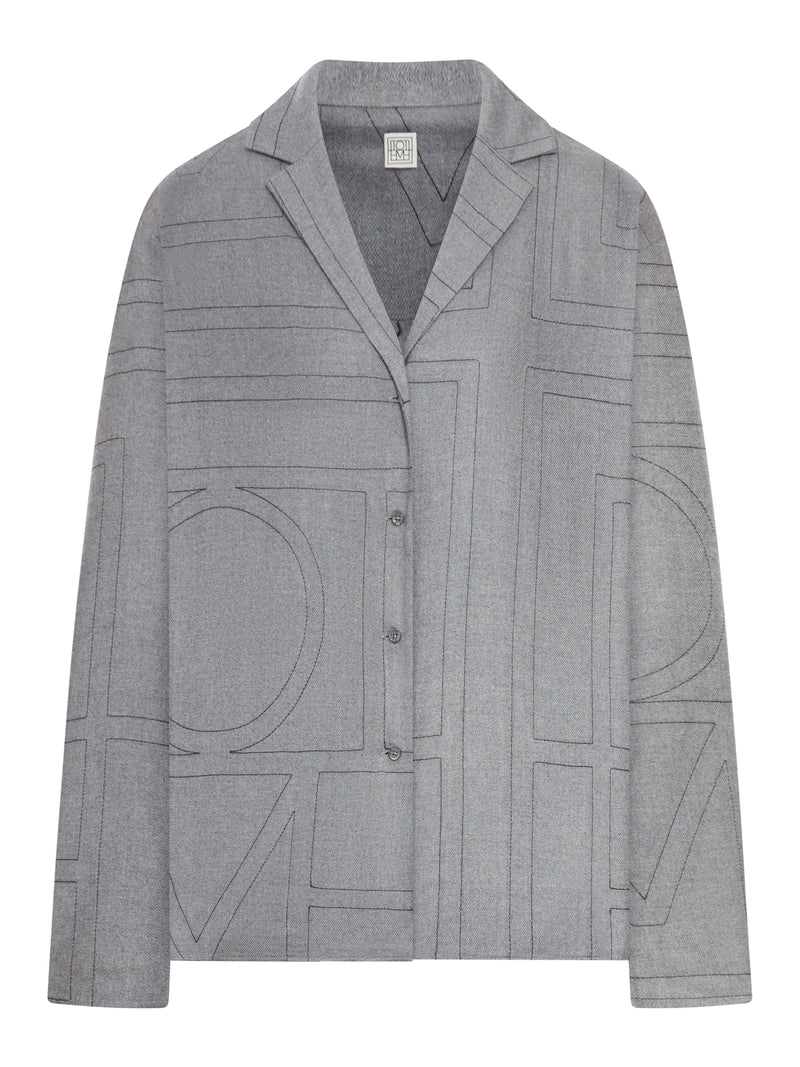 CAMICIA MONOGRAM IN FLANELLA