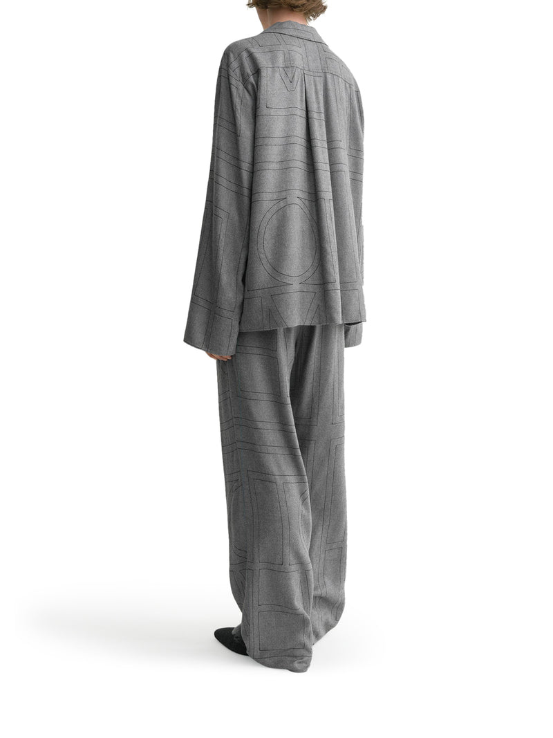 CAMICIA MONOGRAM IN FLANELLA