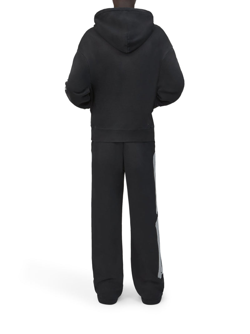 FELPA CON CAPPUCCIO OVERSIZE BONES