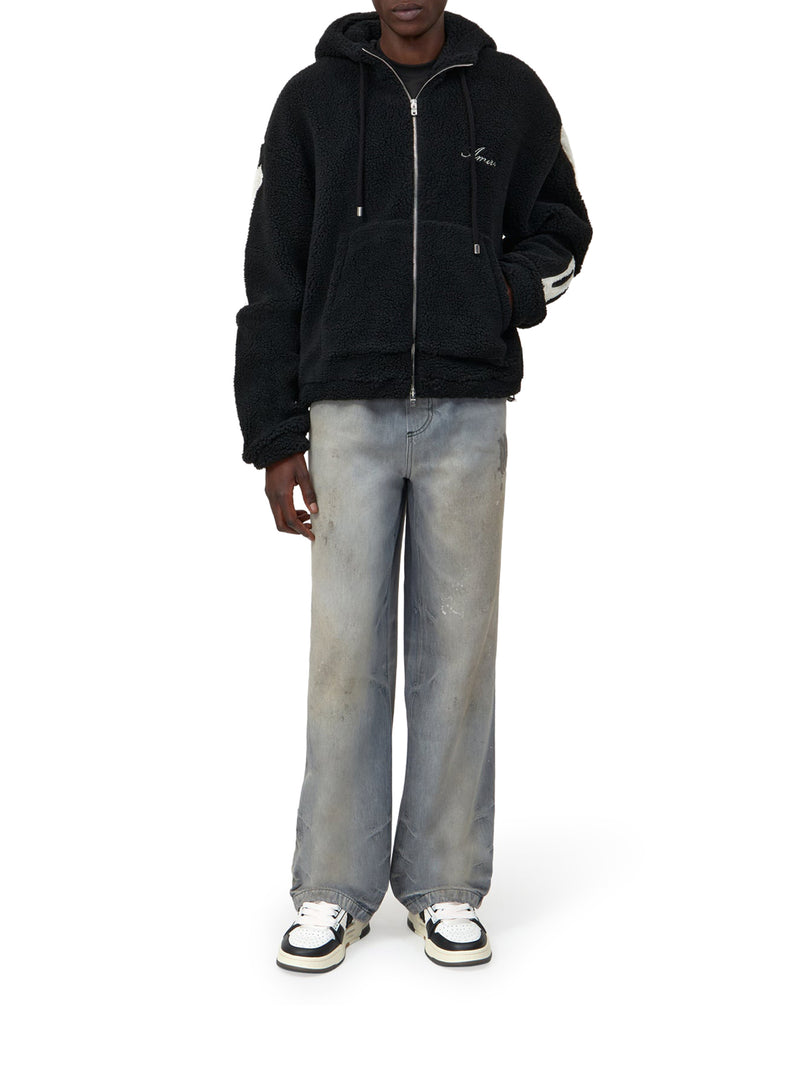 FELPA BONES CON CAPPUCCIO E ZIP