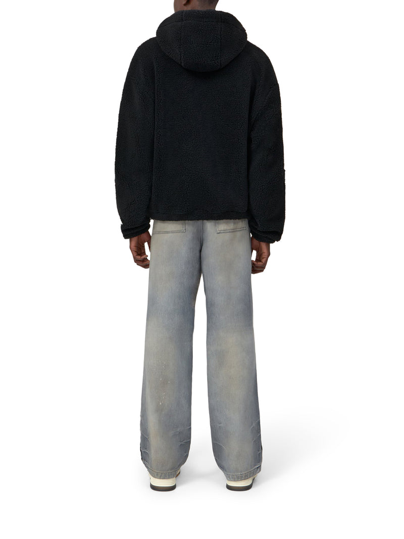 FELPA BONES CON CAPPUCCIO E ZIP