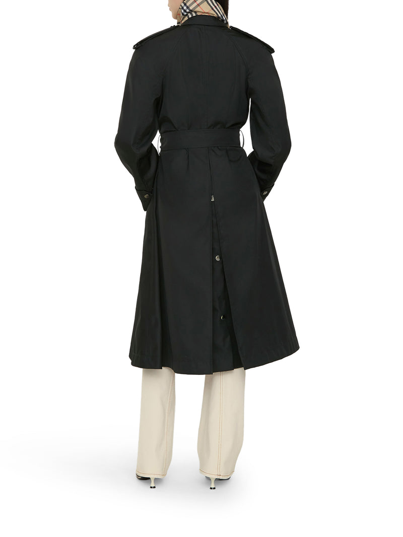 CAR COAT LUNGO CON CAPPUCCIO IN NYLON