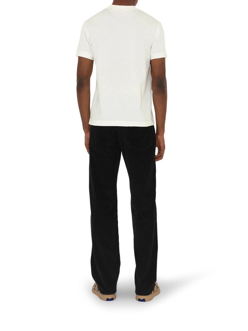 T-SHIRT IN COTONE CON APPLICAZIONE CHECK