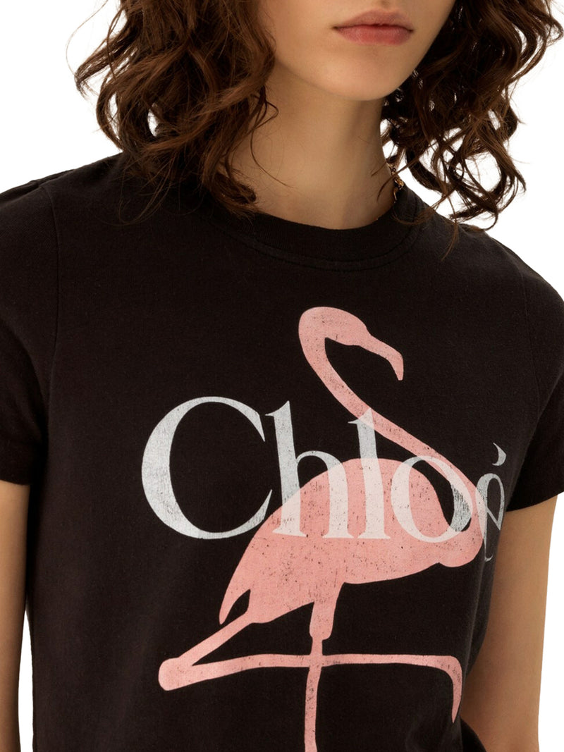 T-SHIRT BABY FIT CON LOGO IN JERSEY DI COTONE