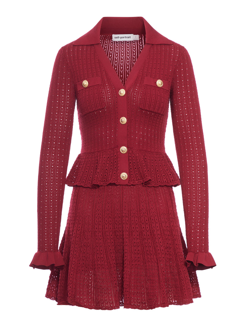 MINI ABITO IN MAGLIA TRAPUNTATA