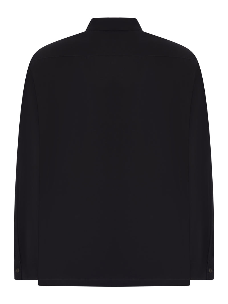 OVERSHIRT IN COTONE CON ZIP