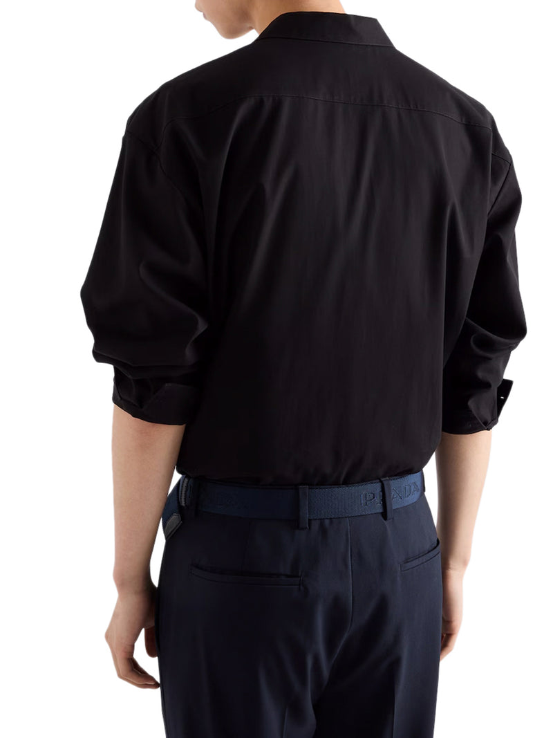 OVERSHIRT IN COTONE CON ZIP