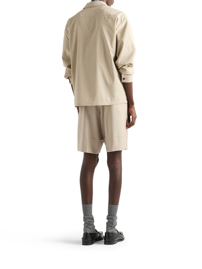 OVERSHIRT IN COTONE CON ZIP