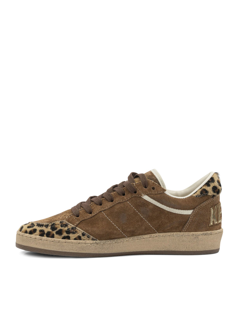 SNEAKERS BALL-STAR IN SUEDE E INSERTI IN CAVALLINO LEOPARDATO