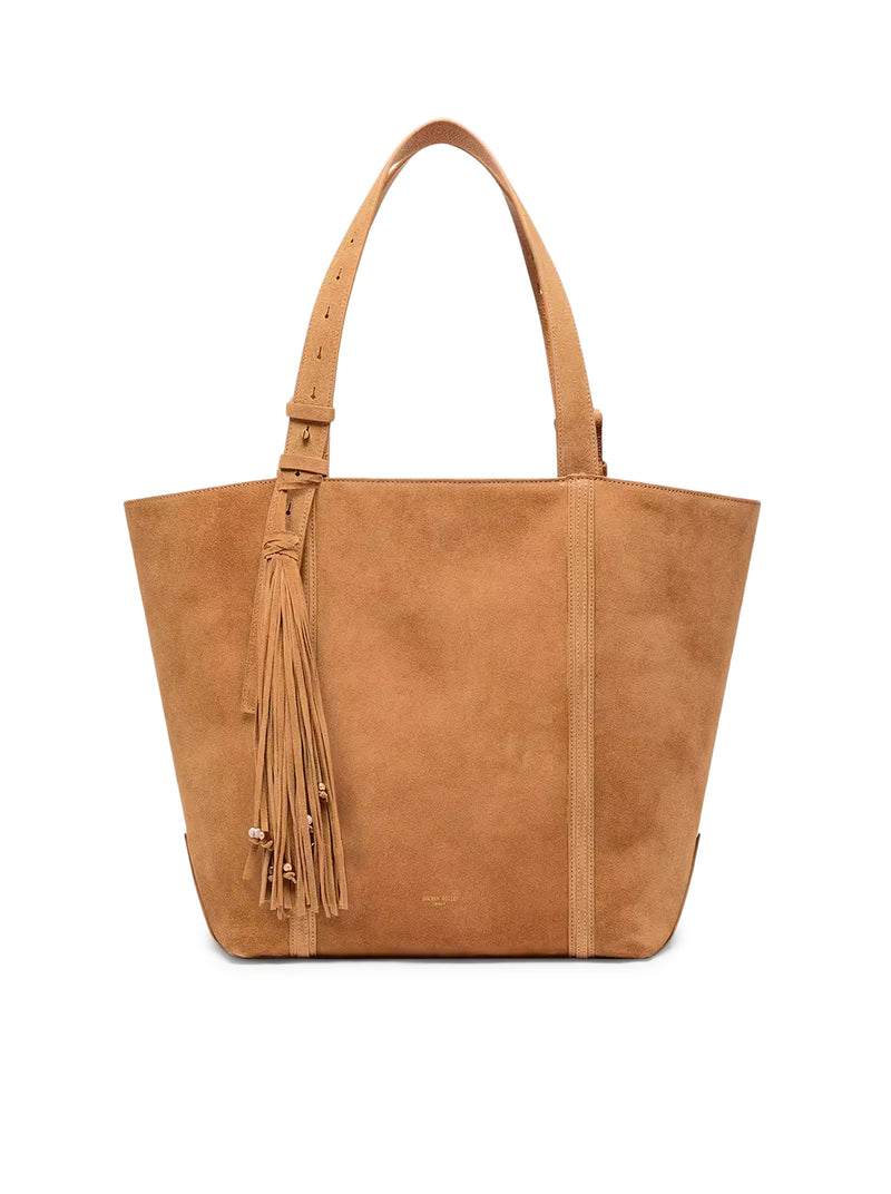 24/7 BAG EAST WEST IN SUEDE CON FRANGE