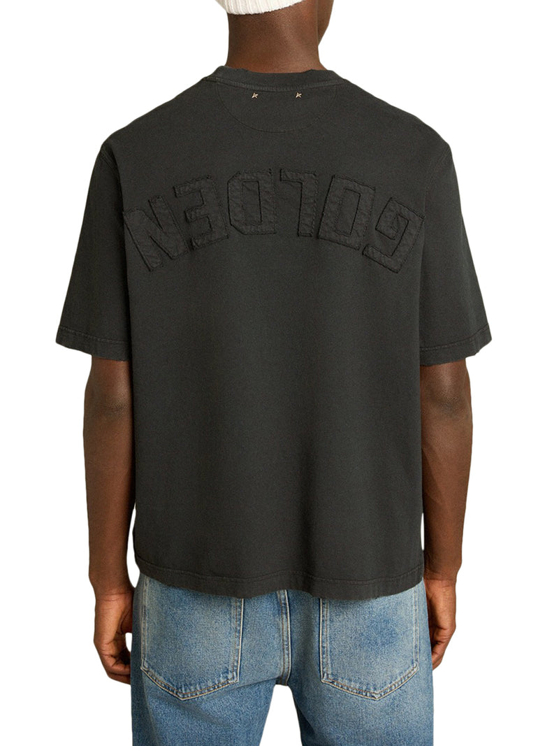 T-SHIRT CON LOGO REVERSE SUL RETRO