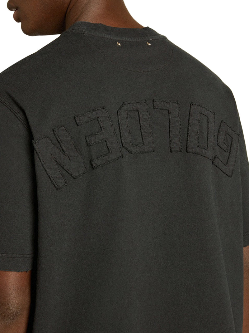 T-SHIRT CON LOGO REVERSE SUL RETRO