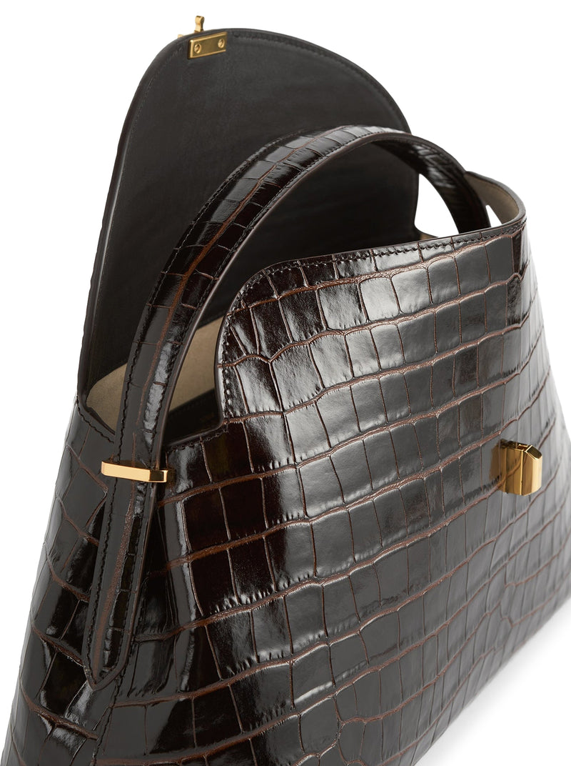 BORSA T-LOCK CON STAMPA COCCO IN PELLE