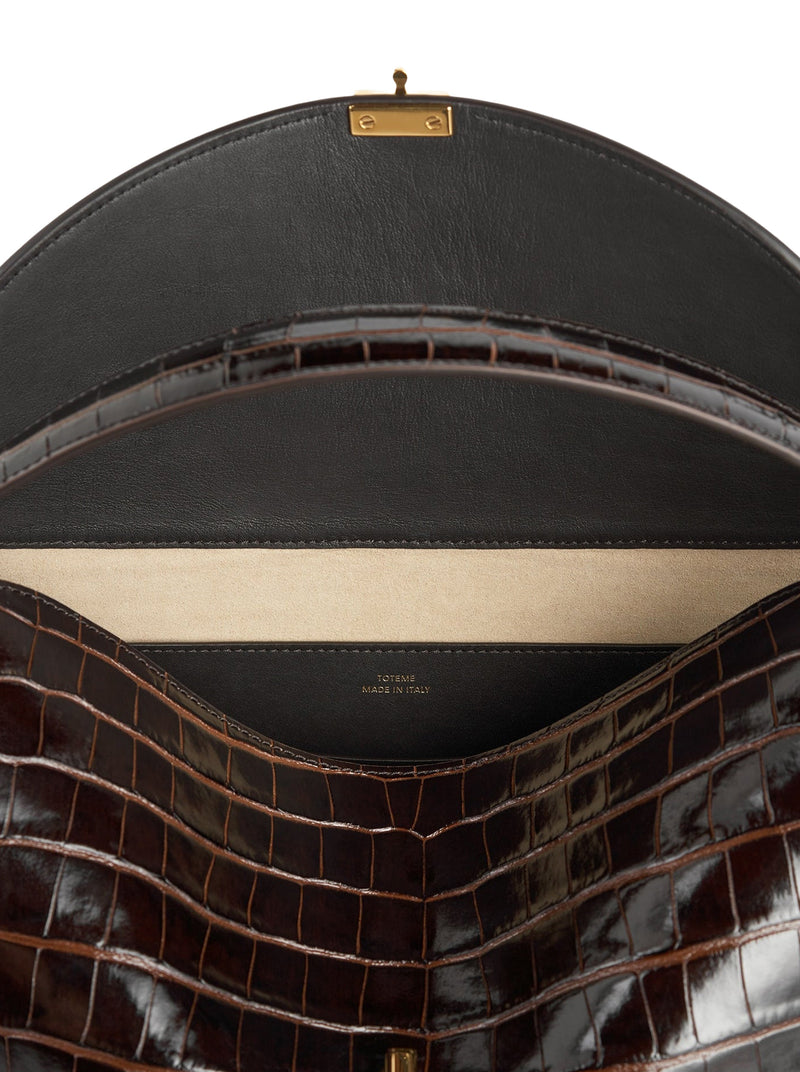 BORSA T-LOCK CON STAMPA COCCO IN PELLE