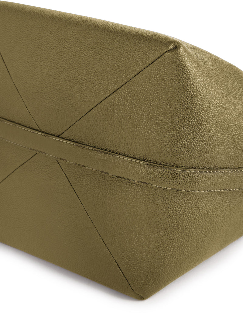 BORSA TOTE BELTED IN PELLE DI VITELLO MARTELLATA