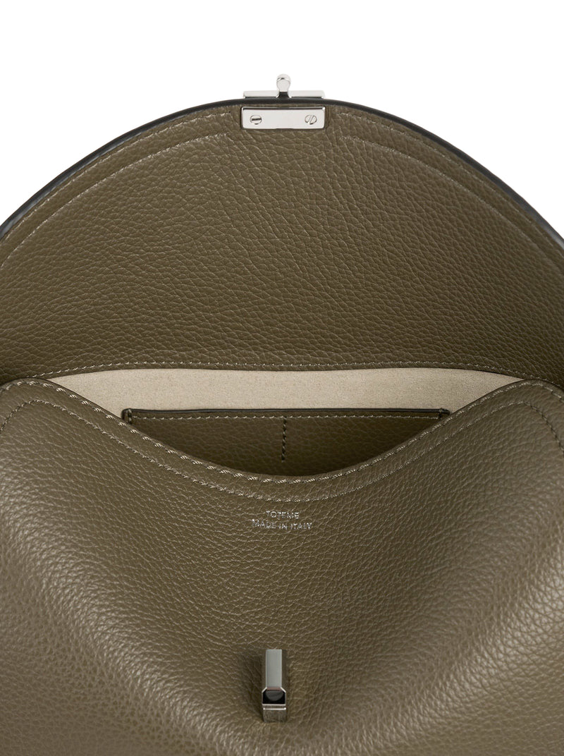 POCHETTE IN PELLE MARTELLATA T-LOCK