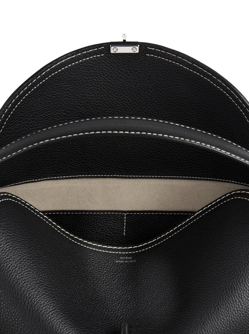 BORSA T-LOCK IN PELLE GOFFRATA