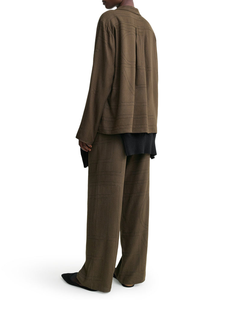 CAMICIA MONOGRAM IN FLANELLA