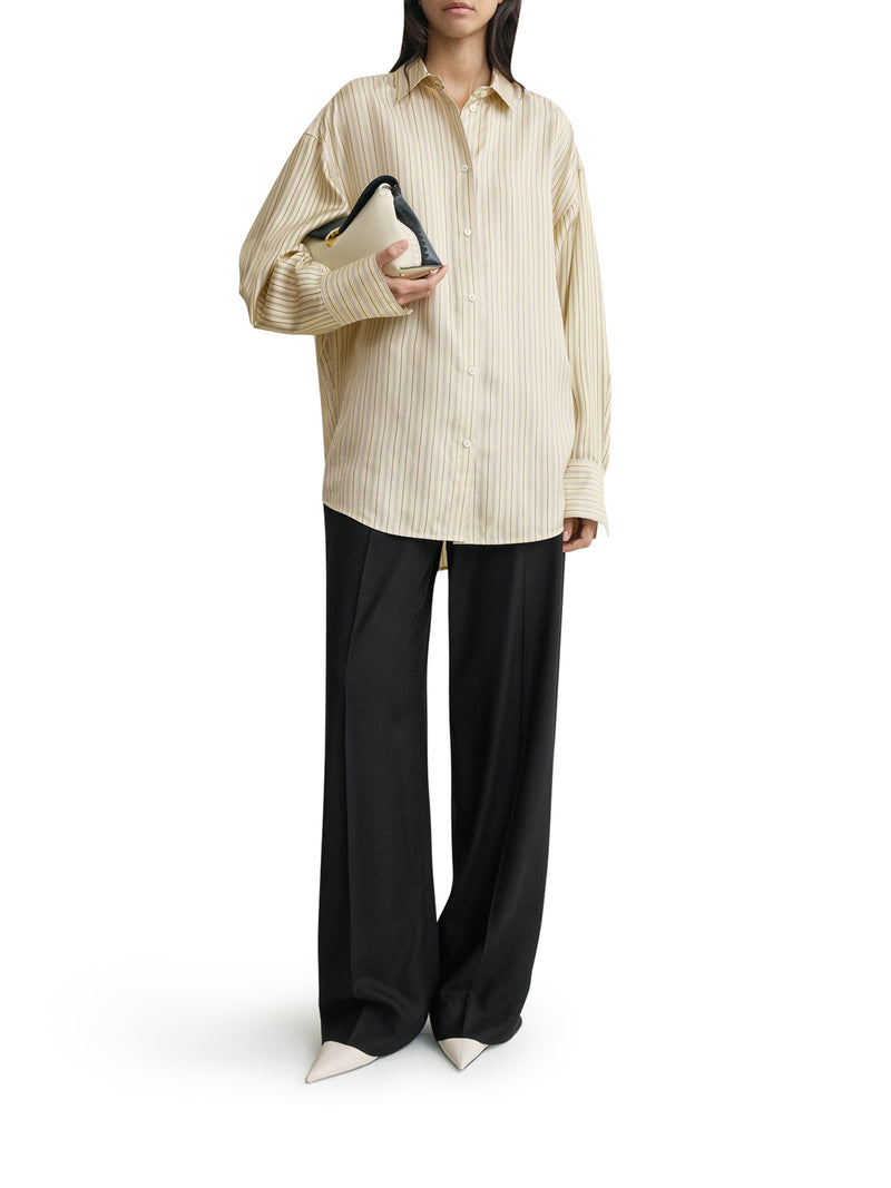 CAMICIA OVERSIZE A RIGHE