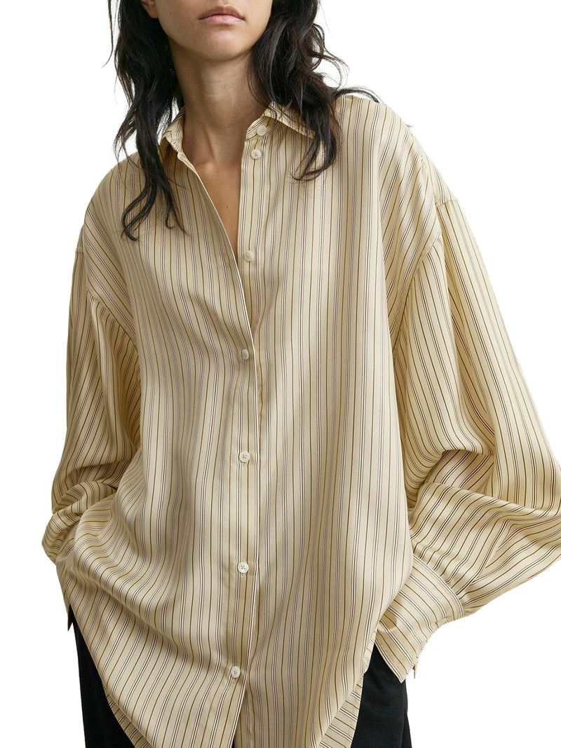 CAMICIA OVERSIZE A RIGHE