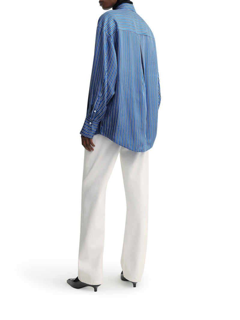 CAMICIA OVERSIZE A RIGHE