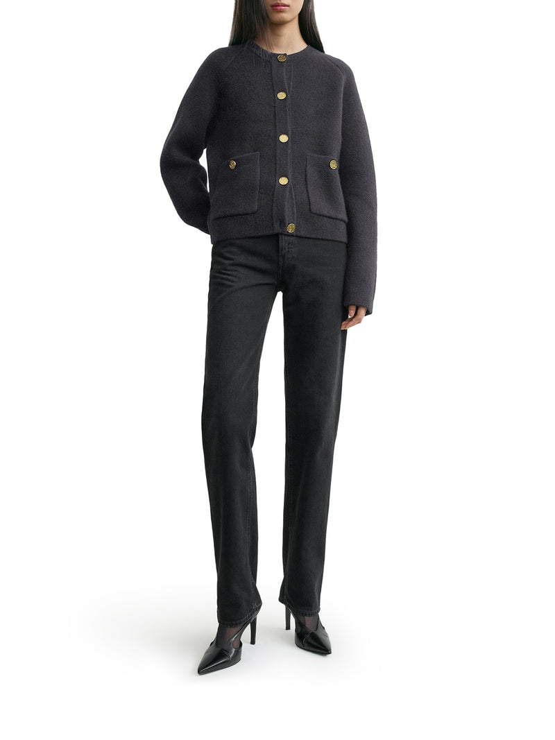 CARDIGAN CON BOTTONI MARTELLATI