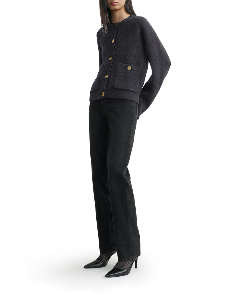 CARDIGAN CON BOTTONI MARTELLATI