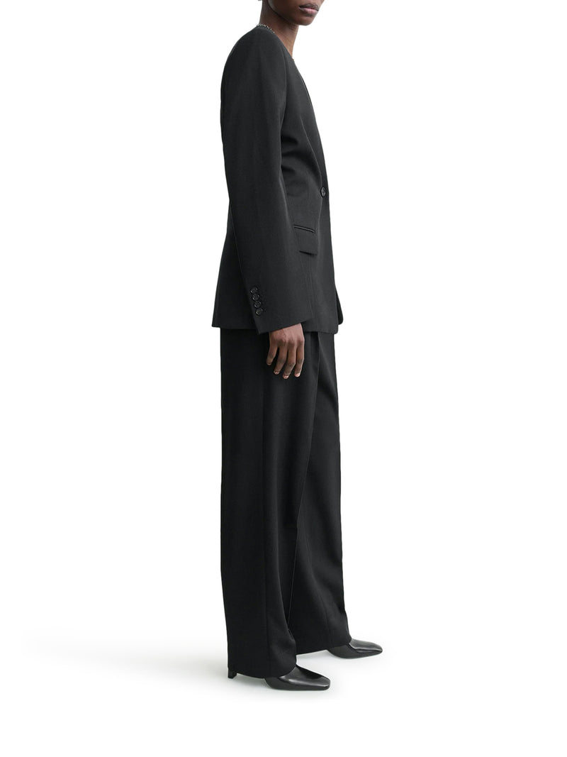 BLAZER MONOPETTO IN MISTO LANA