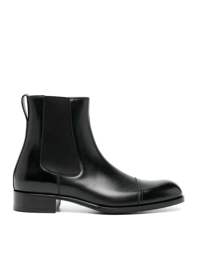 STIVALETTO CHELSEA EDGAR IN PELLE BRUNITA