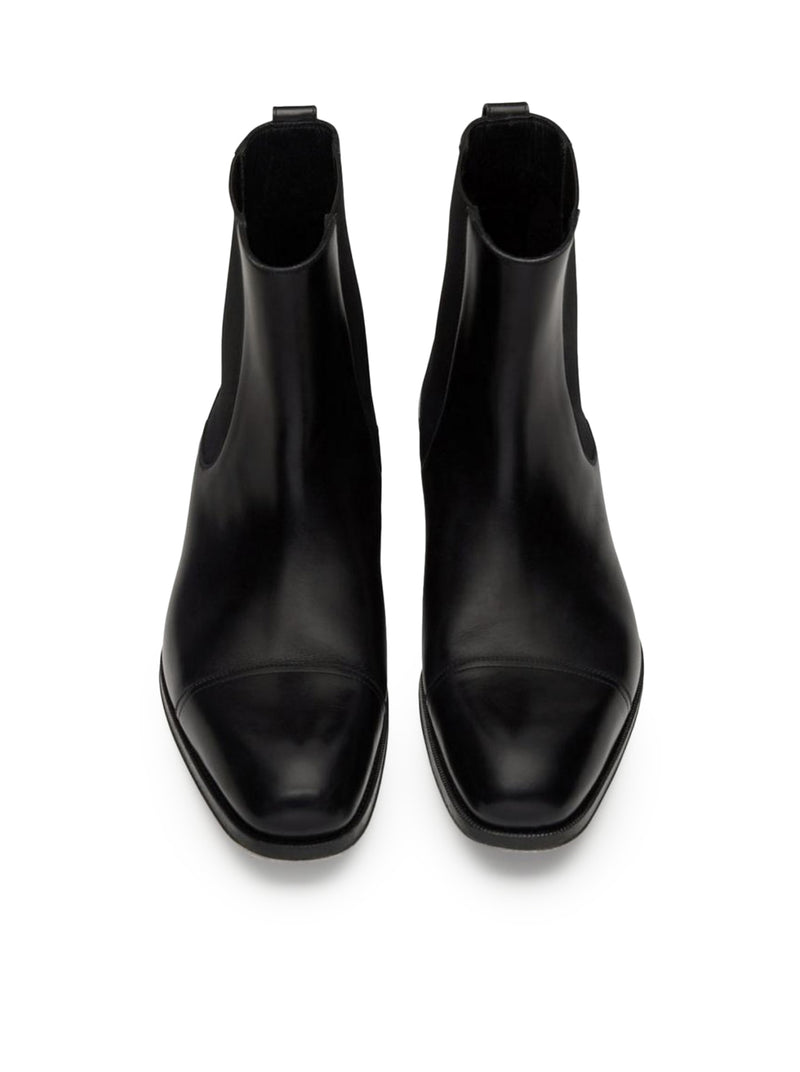 STIVALETTO CHELSEA EDGAR IN PELLE BRUNITA