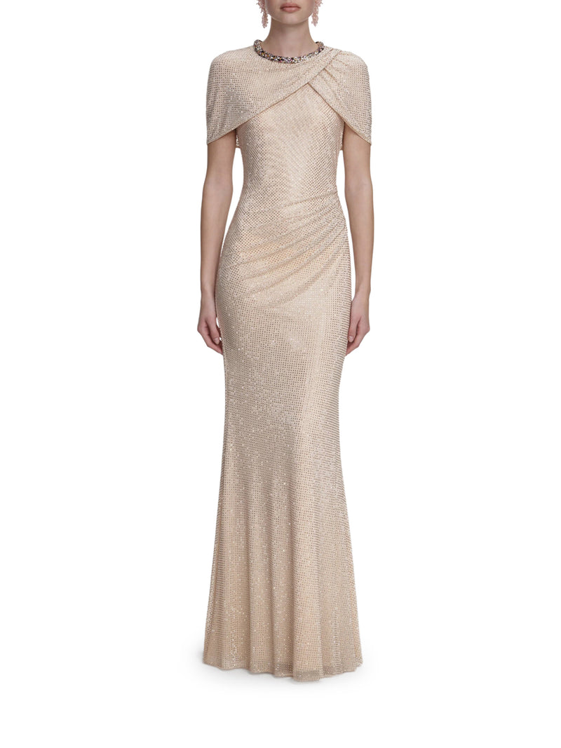 ABITO LUNGO CON STRASS