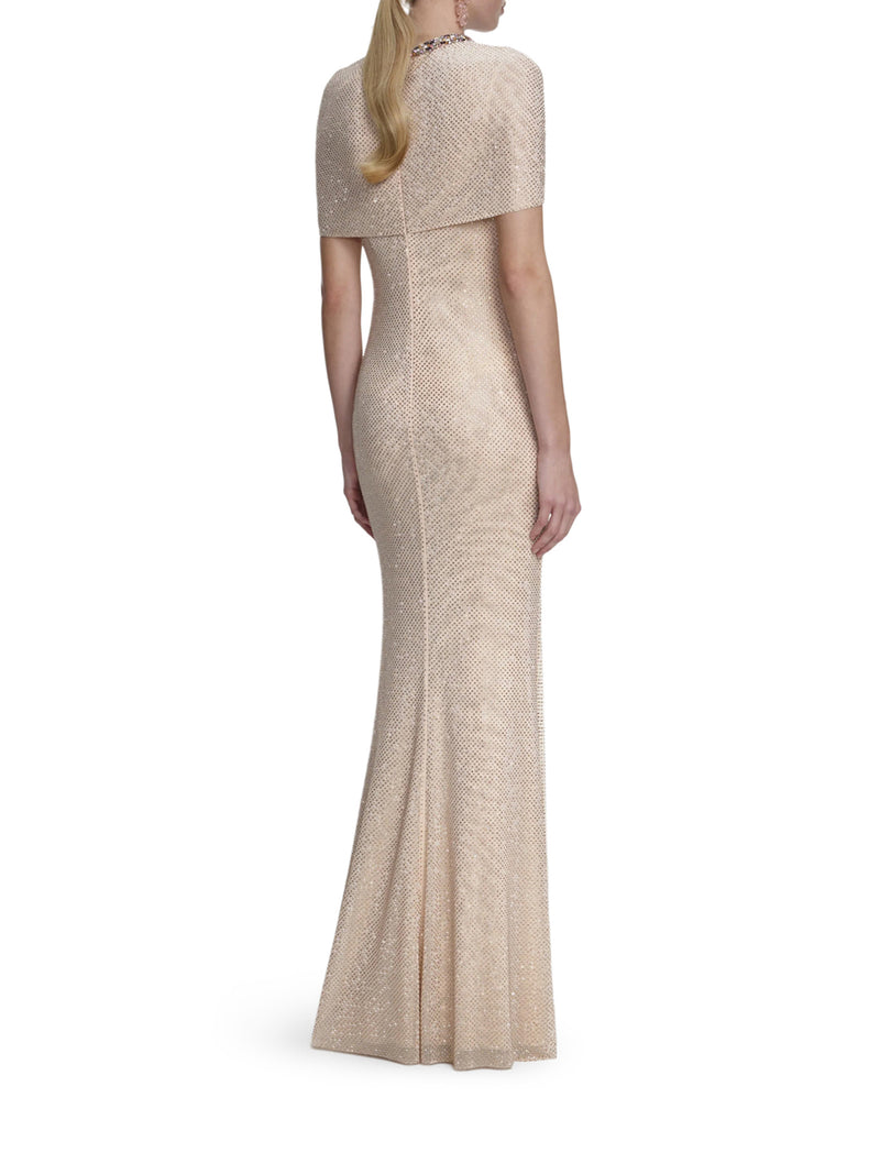 ABITO LUNGO CON STRASS